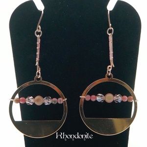 Earrings Rhondonite
